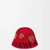 Aardbeien-buckethoed van katoen Aardbeien-buckethoed van katoen