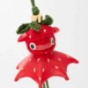 Aardbeienbedeltje van klassiek kalfsleer Aardbeienbedeltje van klassiek kalfsleer