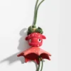 Aardbeienbedeltje van klassiek kalfsleer Aardbeienbedeltje van klassiek kalfsleer