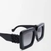 Afgeschuinde vierkante Maxi Anagram-zonnebril Afgeschuinde vierkante Maxi Anagram-zonnebril