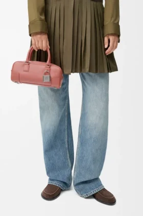Amazona 23 Cropped-tas van glanzend kalfsleer