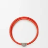 Anagram Bombé-draaiarmband van kalfsleer Anagram Bombé-draaiarmband van kalfsleer