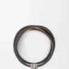 Anagram Bombé-draaiarmband van kalfsleer Anagram Bombé-draaiarmband van kalfsleer