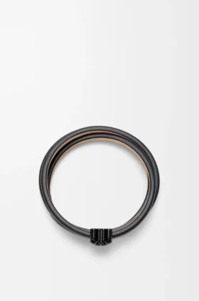 Anagram Bombé-draaiarmband van kalfsleer Anagram Bombé-draaiarmband van kalfsleer
