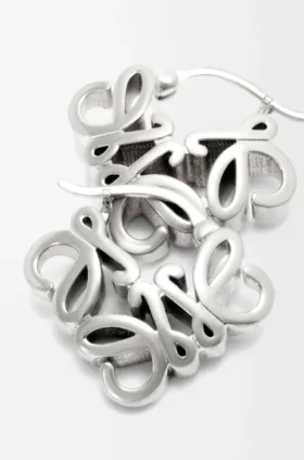 Anagram Bombé hoepeloorbellen van sterlingzilver
