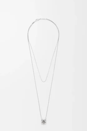Anagram Bombé ketting van sterlingzilver