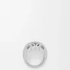 Anagram Bombé zegelring in sterlingzilver Anagram Bombé zegelring in sterlingzilver