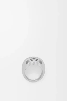 Anagram Bombé zegelring in sterlingzilver