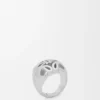 Anagram Bombé zegelring in sterlingzilver Anagram Bombé zegelring in sterlingzilver