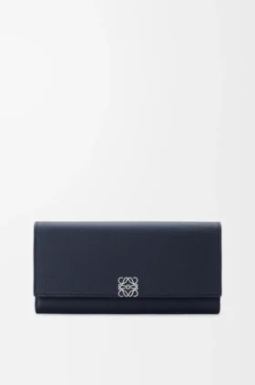 Anagram Continental-portemonnee van kalfsleer met Pebble-structuur