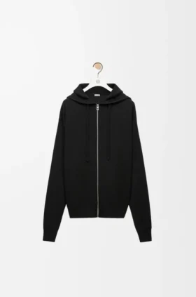 Anagram-hoodie met ritssluiting van wol
