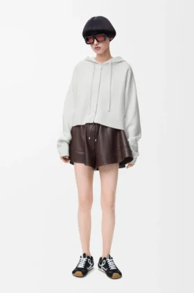 Anagram-hoodie met ritssluiting van wol