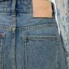 Anagram-jeans met wijd uitlopende pijpen van denim Anagram-jeans met wijd uitlopende pijpen van denim