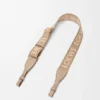 Anagram-loop met lus van jacquard en kalfsleer Anagram-loop met lus van jacquard en kalfsleer