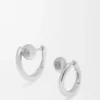 Anagram Pebble mini-hoepeloorbellen van sterlingzilver Anagram Pebble mini-hoepeloorbellen van sterlingzilver