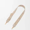 Anagram-riem van jacquard en kalfsleer Anagram-riem van jacquard en kalfsleer