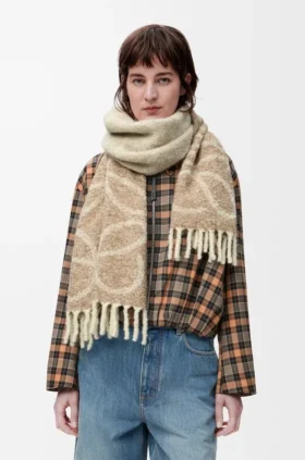 Anagram-sjaal van alpaca en wol