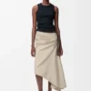 Anagram-tanktop van stretchviscose Anagram-tanktop van stretchviscose