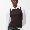 Anagram-tanktop van stretchviscose Anagram-tanktop van stretchviscose