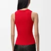 Anagram-tanktop van stretchviscose Anagram-tanktop van stretchviscose