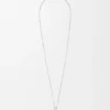 Auberginekleurige ketting van sterlingzilver en parel Auberginekleurige ketting van sterlingzilver en parel