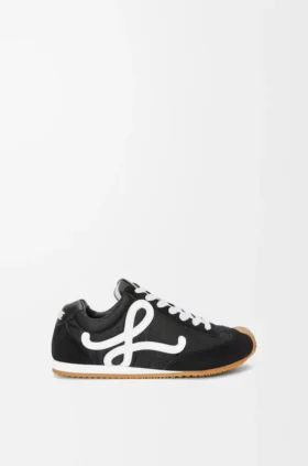 Ballet Runner 2.0 van nylon en kalfsleer