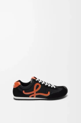 Ballet Runner 2.0 van nylon en kalfsleer
