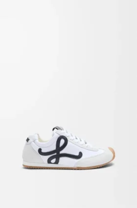 Ballet Runner 2.0 van nylon en kalfsleer