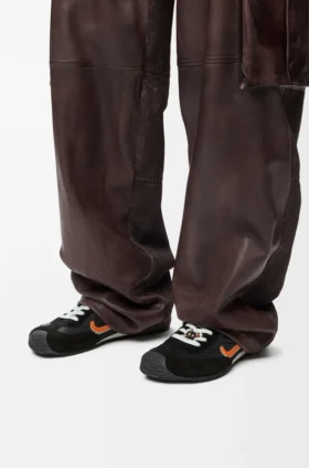 Ballet Runner 2.0 van nylon en kalfsleer