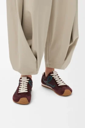 Ballet Runner 2.0 van nylon en kalfsleer