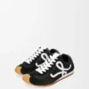 Ballet Runner 2.0 van nylon en kalfsleer