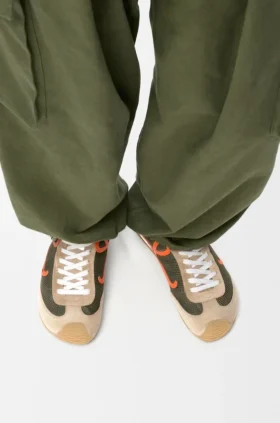 Ballet Runner 2.0 van suède en mesh