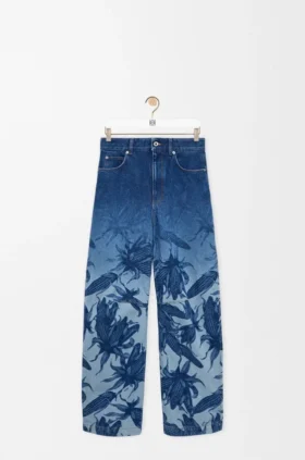 Barrel-jeans van denim
