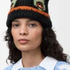 Beanie van een mix van wol, alpaca en mohair
