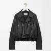 Bikerjack van nappa-lamsleer