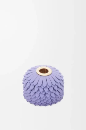 Bloemenbedeltje van kalfsleer