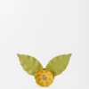 Bloemenbroche van kalfsleer Bloemenbroche van kalfsleer