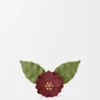 Bloemenbroche van klassiek kalfsleer Bloemenbroche van klassiek kalfsleer