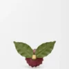 Bloemenbroche van klassiek kalfsleer Bloemenbroche van klassiek kalfsleer