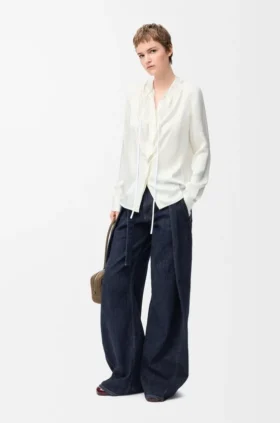 Blouse van zijde