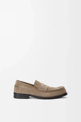 Bobine-Loafer van suède kalfsleer