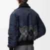 Bomberjack van een mix van nylon en wol Bomberjack van een mix van nylon en wol