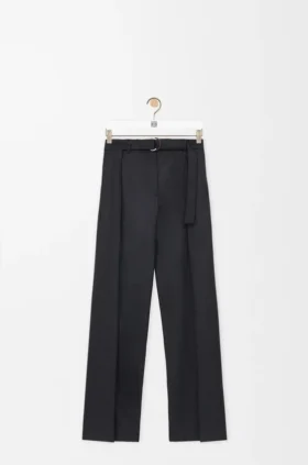 Broek met riemen van wol