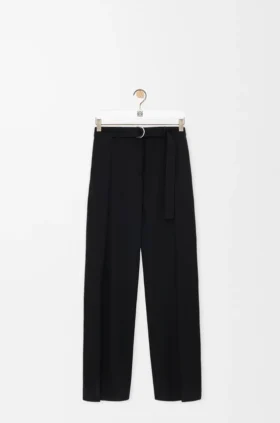 Broek met riemen van wol