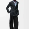 Broek met riemen van wol