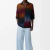 Broek met trekkoord van denim Broek met trekkoord van denim