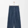 Broek met trekkoord van katoen Broek met trekkoord van katoen