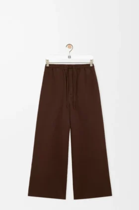 Broek met trekkoord van katoen