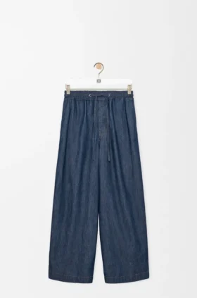 Broek met trekkoord van katoen