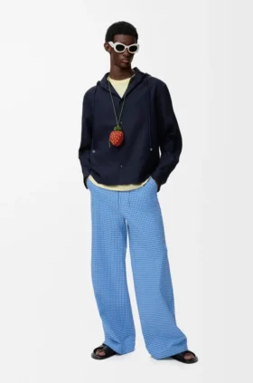 Broek met trekkoord van katoen